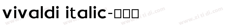 vivaldi italic字体转换
